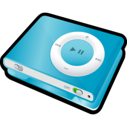 iPod Shuffle Blue Icon 256x256 png